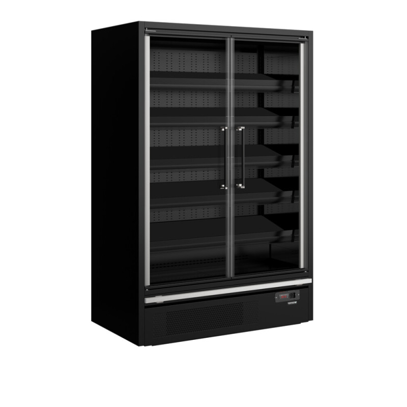 Vitrine réfrigérée Supermarché TEFCOLD Noir - 2 Portes - 629 L Vitrine réfrigérée Supermarché TEFCOLD Noir - 2 Portes - 629 L