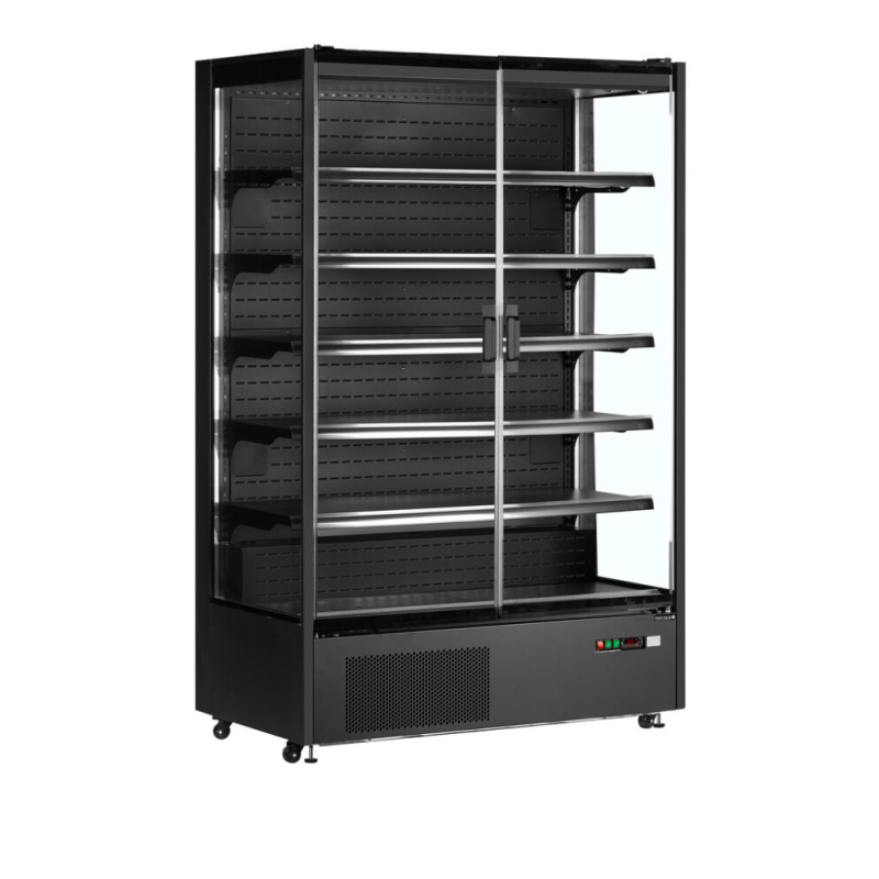 Vitrine Réfrigérée Noire à 2 Portes & 764 L par TEFCOLD Vitrine Réfrigérée Noire à 2 Portes & 764 L par TEFCOLD