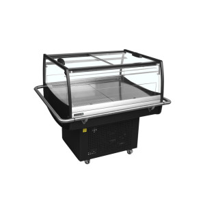 Klaasuksega külmik TEFCOLD 105L Must