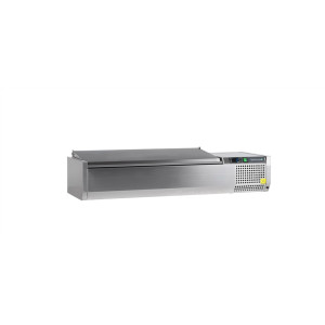 Saladette Inox TEFCOLD - Staatiline - 5 GN 1/4