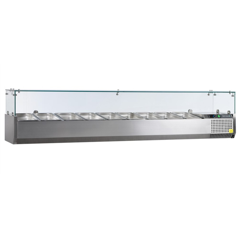 Saladette to Place TEFCOLD - 10 GN 1/4 - Professional Refrigerated Display Saladette to Place TEFCOLD - 10 GN 1/4 - Professional Refrigerated Display