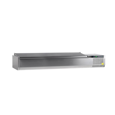 Saladette lauale TEFCOLD - Roostevabast terasest kaas - 8 GN 1/3