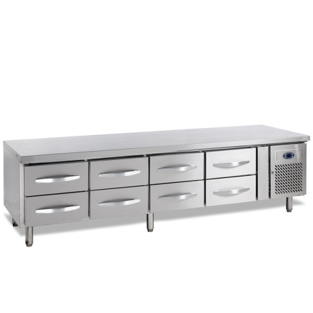 Positiivne GN1/1 külmlaud - 350 L, 8 sahtlit TEFCOLD