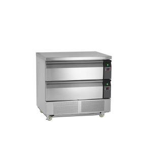 Positiivne jahutatud laud TEFCOLD GN 2/1 - 102 L - 2 sahtlit
