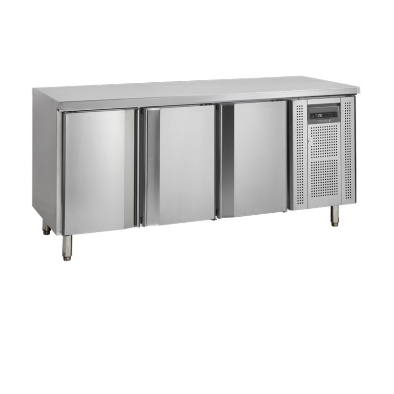 Table Réfrigérée Négative en Inox - 3 Portes - GN 1/1 TEFCOLD: conservation optimale des produits frais Table Réfrigérée Négative en Inox - 3 Portes - GN 1/1 TEFCOLD: conservation optimale des produits frais