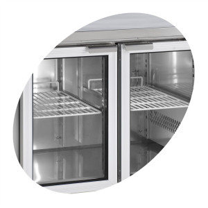 Roostevabast terasest külmlaud - 4 klaasustega GN 1/1 - TEFCOLD CK7410G