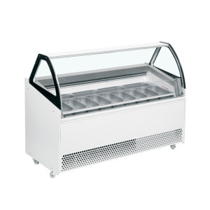Ventileeritud klaasvitriin TEFCOLD - Lihtne hoiustamine, LED-valgustus