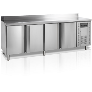 Suupistete letikülmik tagapaneeliga - 4 ust - 460 L TEFCOLD Suupistete letikülmik 4 ust - 460 L