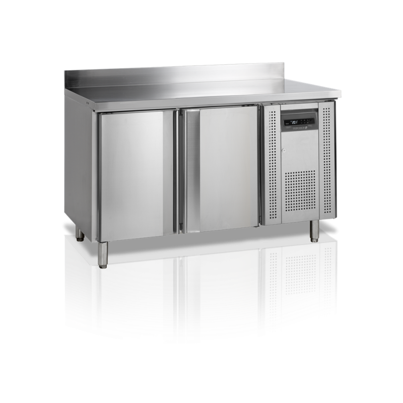 Roostevabast terasest külmlaud tagaseinaga - 2 ust - GN 1/1 | TEFCOLD CK7210