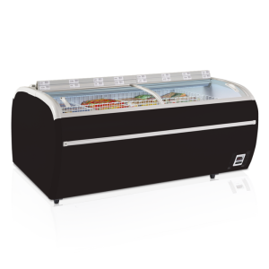 Sügavkülmik 2 Kumer Klaasist Kaant Must 1255 L TEFCOLD TWIN 220B-F | LED Valgustus