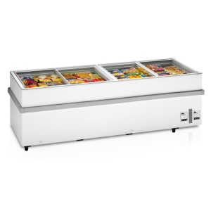 TEFCOLD Klaasist Lükandkaanega Sügavkülmik 805L - Ideaalne Supermarketile