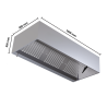 Kuuma Cubique 900 LED ilma mootorita Dynasteel - pikkus 1600 & roostevaba teras AISI 304