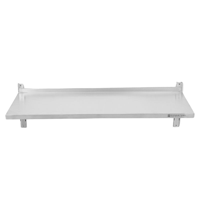Stainless Steel Wall Shelf on Brackets - L 1200 x D 400 mm - Dynasteel Stainless Steel Wall Shelf on Brackets - L 1200 x D 400 mm - Dynasteel