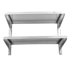 Roostevabast terasest seinariiul hammaslattidel 2 taset - L 800 x S 400 mm - Dynasteel