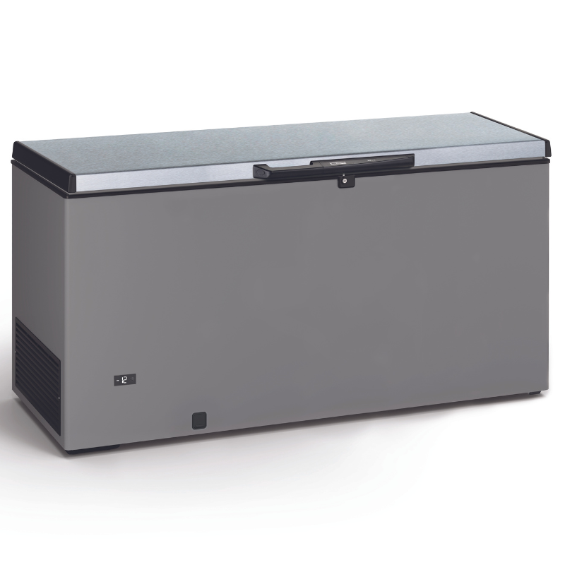 Congélateur Coffre Aspect Inox et Couvercle Inox - 500 L TENSAI Congélateur Coffre Aspect Inox et Couvercle Inox - 500 L TENSAI