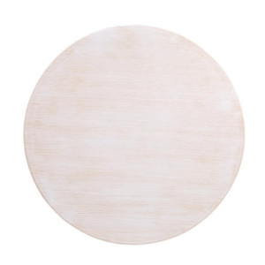 Ümmargune valge vintage lauaplaat 600 mm Bolero DY729