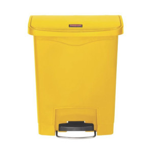 Kollane prügikast 30L Rubbermaid - Väga vastupidav esipedaal