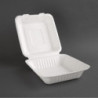 Hinged compostable Bagasse boxes 236mm - 200 tk komplekt