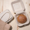 Hamburgertopsid komposteeritavad looduslikust suhkruroost 152 mm - 500 tk komplektis - ökoloogia ja praktilisus professionaalses