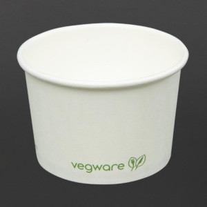 Kuumade toitude komposteeritavad potid 110 ml - 1000 tüki Vegware - Praktilised ja keskkonnasõbralikud