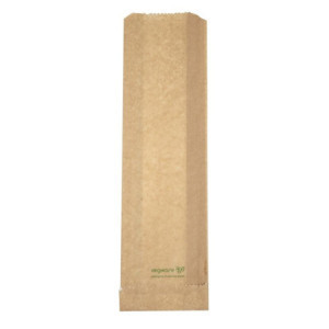Soojalt serveeritavad komposteeritavad Vegware 356 x 101 mm suupistekotid - 500 tk komplekt, FC897