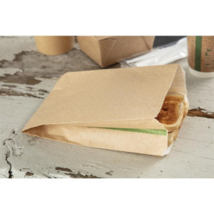 Kuumakindlad kompostitavad suupistekotid 292x127 mm - 500 Vegware'i komplekt