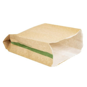 Kuumakindlad kompostitavad suupistekotid 229 x 165 mm - 500 tükki Vegware'ilt