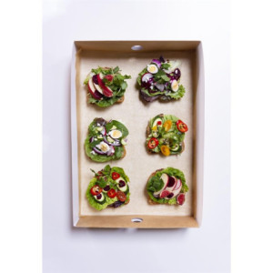 Komposteeritavad Vegware karbid aknaga - 25 tk komplekt