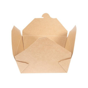 Kõdunevast pappkarbist toidukarbid nr 3 1800 ml - 180 tk komplektis - Vegware - Keskkonnasõbralikud ja praktilised!