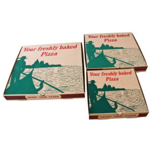 Prinditavad komposteeritavad pizzakarbid 237 mm - Pakend 100 ühikut