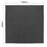 Lina mustad lauariided 400x400mm - 12 tk komplektis: Elegants ja kvaliteetne Olympia