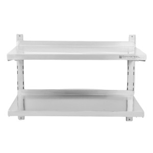Roostevabast terasest seinariiul hammaslattidel 2 taset - L 1200 x S 400 mm - Dynasteel