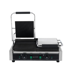 Grill Panini Double - Rihveldatud Plaadid - Dynasteel