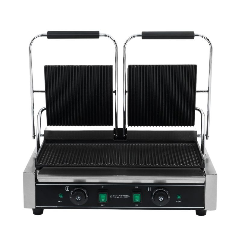 Grill Panini Double - Rihveldatud Plaadid - Dynasteel Grill Panini Double - Rihveldatud Plaadid - Dynasteel