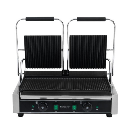 Grill Panini Double - Rihveldatud Plaadid - Dynasteel