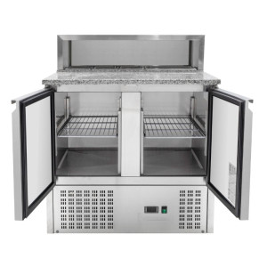 Jahutatud pitsa mööbel - 2 ust - 5 GN 1/6 anumat - Dynasteel