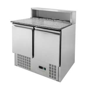 Jahutatud pitsa mööbel - 2 ust - 5 GN 1/6 anumat - Dynasteel