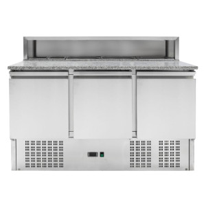 Külmutatud pitsa mööbel - 3 ust - 8 GN 1/6 anumat - Dynasteel
