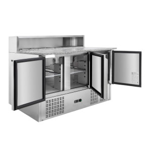 Külmutatud pitsa mööbel - 3 ust - 8 GN 1/6 anumat - Dynasteel