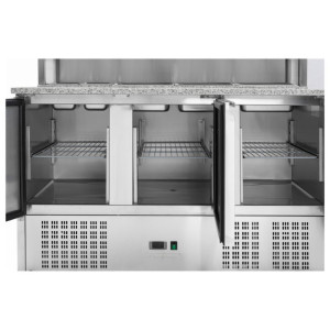 Külmutatud pitsa mööbel - 3 ust - 8 GN 1/6 anumat - Dynasteel