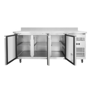 Kolmeukseline GN1/1 külmlaud - Sügavus 700 koos tagaservaga - Dynasteel