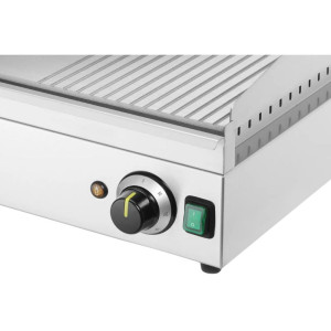 Plaatgrill HENDI professionaalne | Rihveldatud ja sile - roostevaba teras