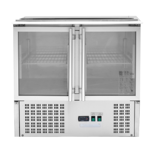 Saladette Compact - 2 klaasustega uksed avaneva katusega - Dynasteel