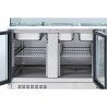 Saladette Jahutatud 4 GN 1/1 - 3 Klaasust - Dynasteel