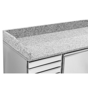 Pitsa mööbel 600x400 2 ust ja 7 sahtlit Dynasteel - Pitsa ettevalmistus