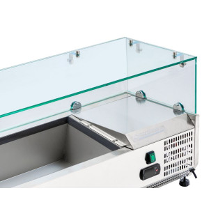 Klaasitud jahutatud salatibaar 5 x GN 1/4 - Dynasteel