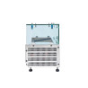 Klaasitud jahutatud salatibaar 5 x GN 1/4 - Dynasteel