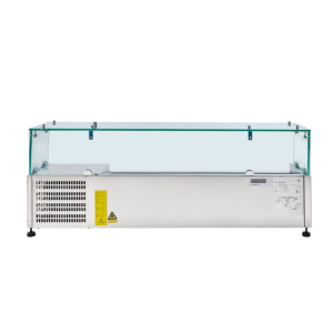 Klaasitud jahutatud salatibaar 5 x GN 1/4 - Dynasteel