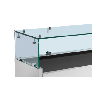 Saladette Jahutatud Klaasitud - 9 x GN 1/3 - Dynasteel