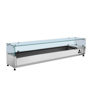 Saladette Jahutatud Klaasitud - 9 x GN 1/3 - Dynasteel